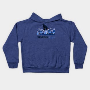 SHARK WAVES DESIGN Kids Hoodie